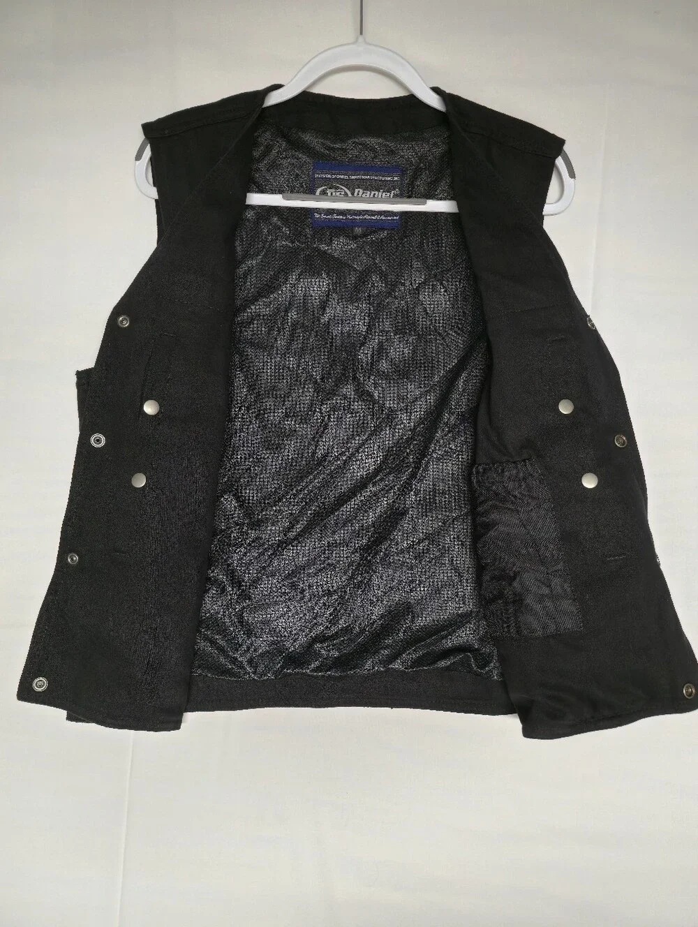 Daniel Smart MFG The Dark Knight Men's Denim Motorcycle Vest